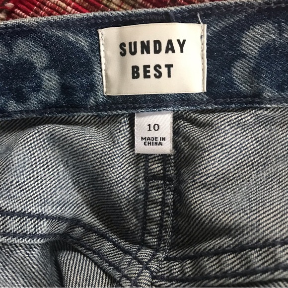 Aritzia Sunday Best Cowboy Jean - Kaleidoscope Blue - Size 10 🇨🇦 - Picture 10 of 11